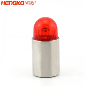 恒歌可燃?xì)怏w探測器配件燈光報(bào)警器,聲音響響應(yīng)快耐高溫不銹鋼氣體探測器探頭