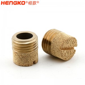廠(chǎng)家生產(chǎn)加工1分2分4分8分青銅HD型消音器耐高溫消音降噪，氣動(dòng)元件電磁閥堵頭消音器