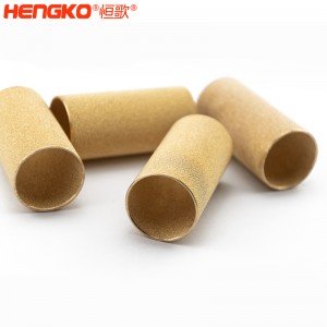 廠家定制生產(chǎn)銅粉末過濾芯燒結(jié)銅濾芯濾管孔隙均勻，銅燒結(jié)除塵防塵過濾銅管