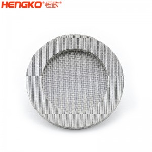 濾芯廠家不銹鋼316燒結(jié)網(wǎng)過(guò)濾片呼吸金屬孔隙均勻透氣，水處理過(guò)濾用