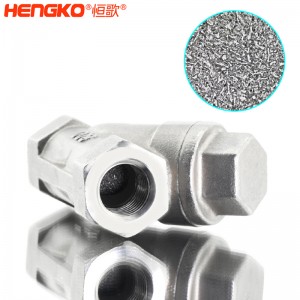 恒歌定制316L粉末燒結(jié)不銹鋼Y型過(guò)濾器耐腐蝕易清洗，用于化工行業(yè)