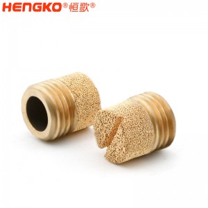 廠(chǎng)家生產(chǎn)加工1分2分4分8分青銅HD型消音器耐高溫消音降噪，氣動(dòng)元件電磁閥堵頭消音器