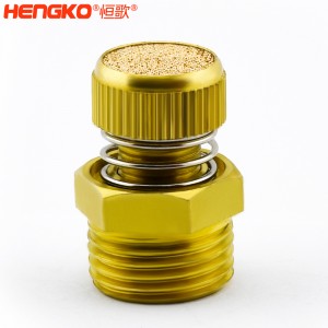 廠家批發(fā)HSD型可調(diào)節(jié)青銅消聲消音器多規(guī)格耐高溫消音降噪，用于電磁閥氣動靜音器接頭