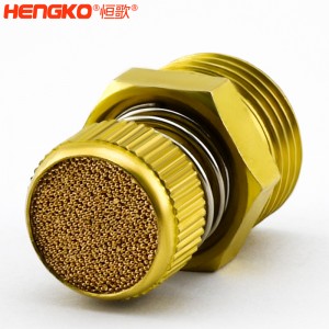 廠家批發(fā)HSD型可調(diào)節(jié)青銅消聲消音器多規(guī)格耐高溫消音降噪，用于電磁閥氣動(dòng)靜音器接頭